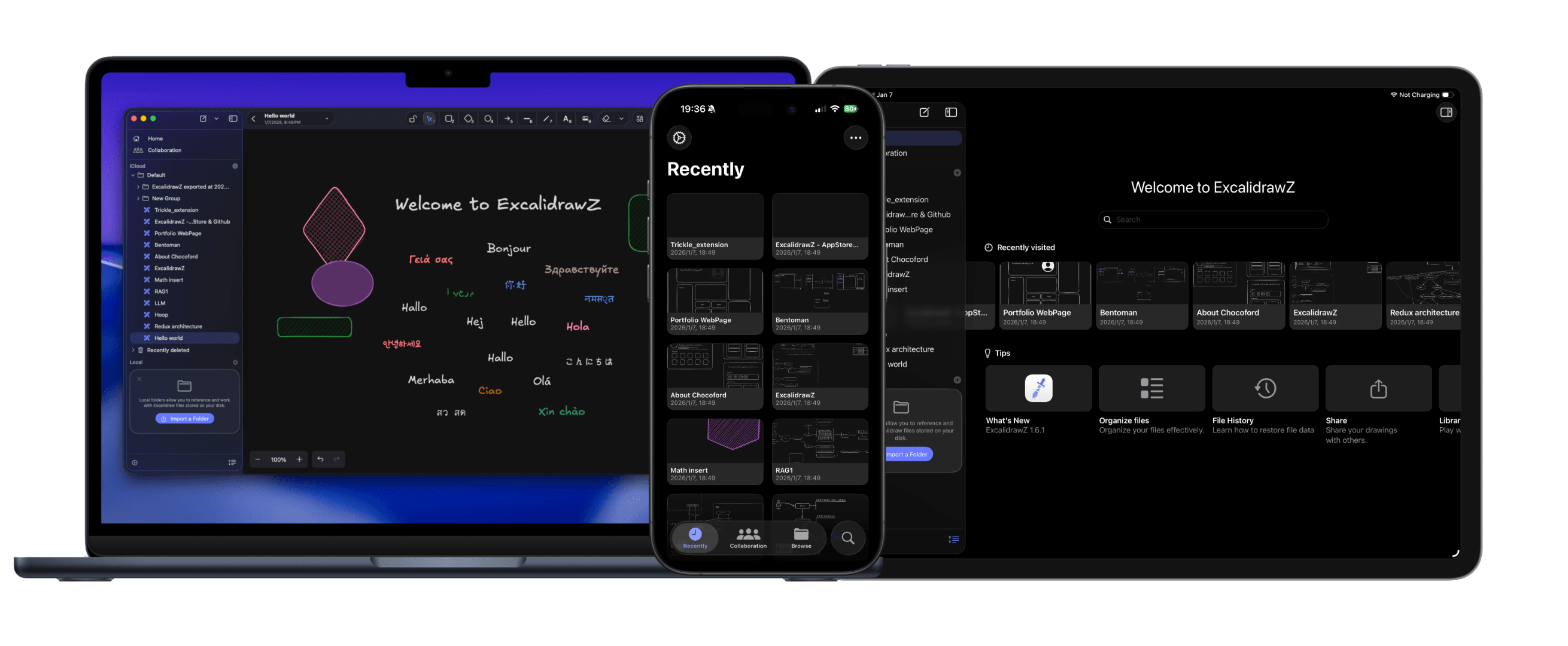 ExcalidrawZ in the air