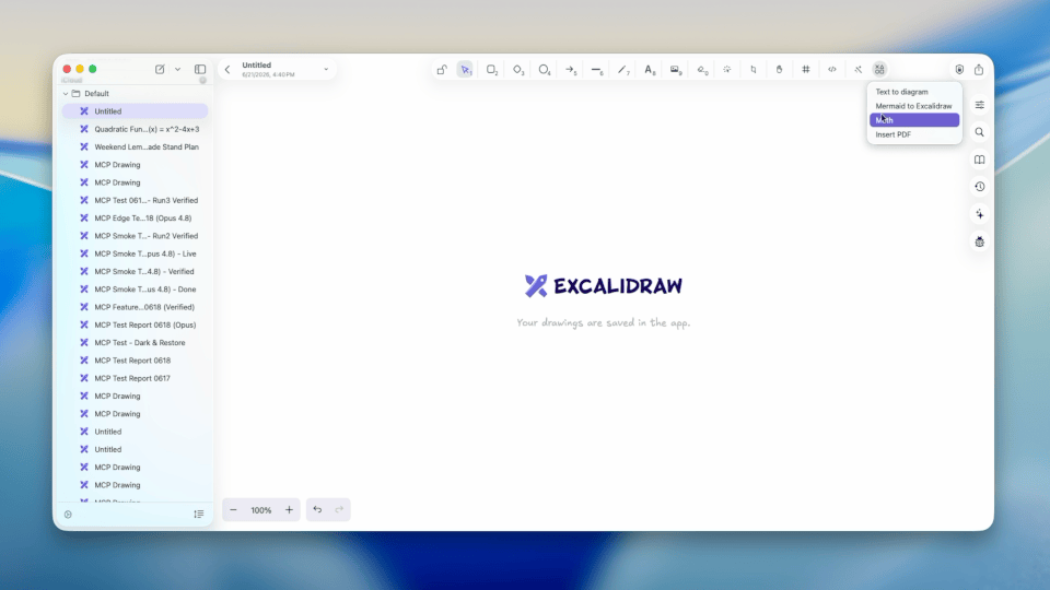 ExcalidrawZ math and diagram workflow